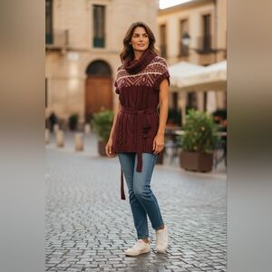 DEVOTED Short Sleeve Long Sweater